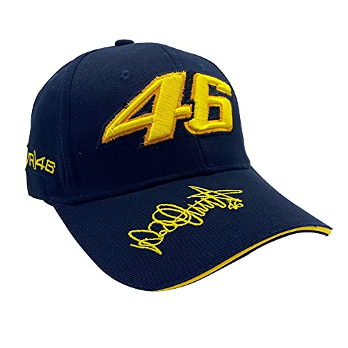 DWL 1PCS VR46 Valentino Rossi Baseball Hat Peaked Cap Unisex Hat (Blue), Medium