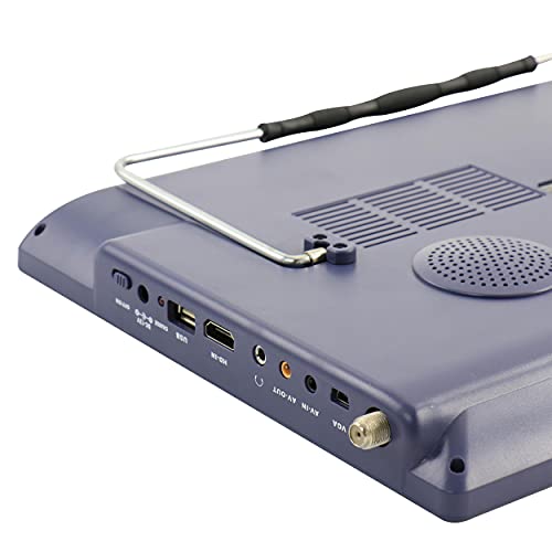 Image of beFree Sound Portable Rechargeable 14 Inch LED TV with HDMI, SD /MMC, USB, VGA, AV in /Out and Built-in Digital Tuner in Blue
