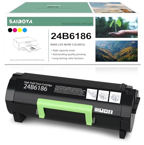 Cartouche de toner 24B6186 noire pour imprimer tous vos dossiers de bureau XM3150