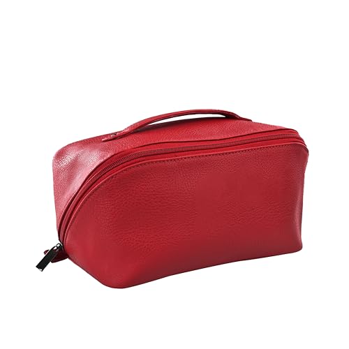 Trousse de toilette haut de gamme GERMANUS Ulrich rouge classique sans cuir