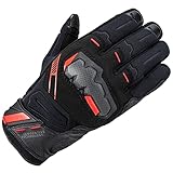 [RSタイチ] バイク ライディンググローブ 秋冬 防水 防寒 保温 タッチパネル対応 プロテクター内蔵 アームド ウインターグローブ RST647 BLACK/RED XL