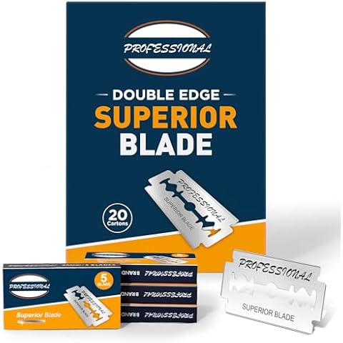 Double Edge Razor Blades,100 Count Safety Razor Blades for Men and Women,Platinum Coated Razor Blades for Bread Lame,Shaving Razor Blades for Smooth and Precise Shave,Fits All Safety Razors Cover