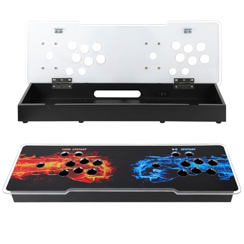 DIY Arcade Console Kit with Metal Base and Acrylic Panel