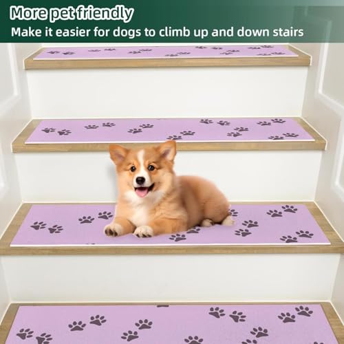 Tapis de marches d'escalier antidérapantes en polyester de qualité supérieure - 6