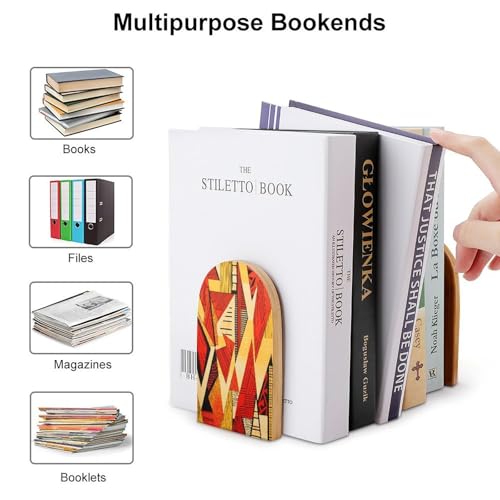 Sujetalibros de estilo africano para evitar caídas de libros pesados 4