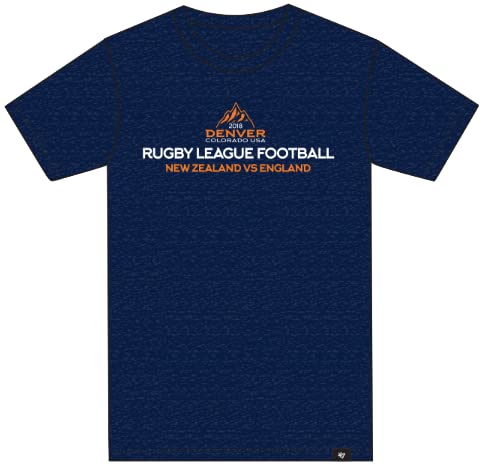 SteedenDenver Test 'Rugby League Football' Men's Navy t-Shirt (Large)