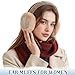 Pleneal Ear Muffs for Winter Women, Foldable Earmuffs Faux Fur Warm Ear Warmers for Women, Outdoor Cute Ear Covers for Girls