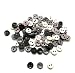 100 Pcs Tiny Button, Micro Button 2hole Size 6 Mm Mix Black White Grey