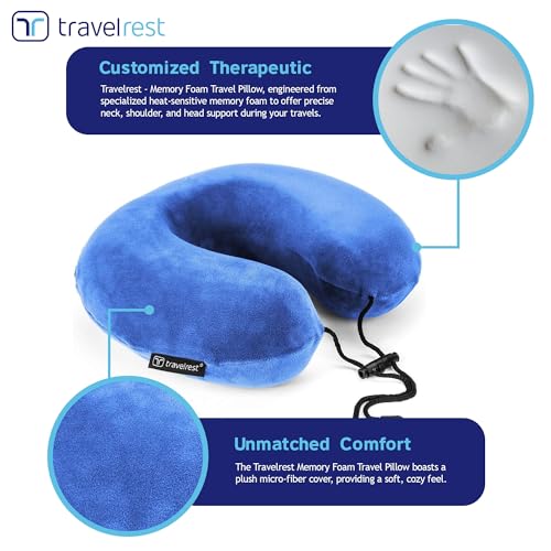 Travelrest MFTP111 Therapeutic Memory Foam Travel & Neck Pillow thumb #2