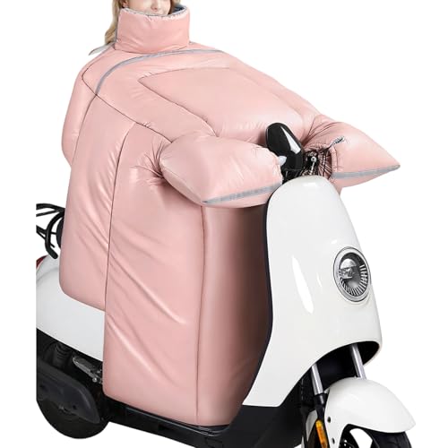 スクーター レッグ カバー,防水 ライディング ブランケット | プラッシュ 裏地 バイク 冬 防風 レッグ カバー グローブ 付き | 女性 用 アウトドア 膝 胸 保護