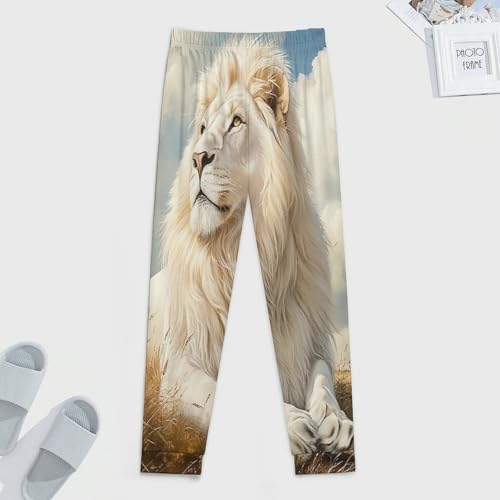 Majestic Lion Animal Men's Pajamas Pants Lightweight Sleep Lounge Pant Pjs Bottoms Casual Sleepwear4