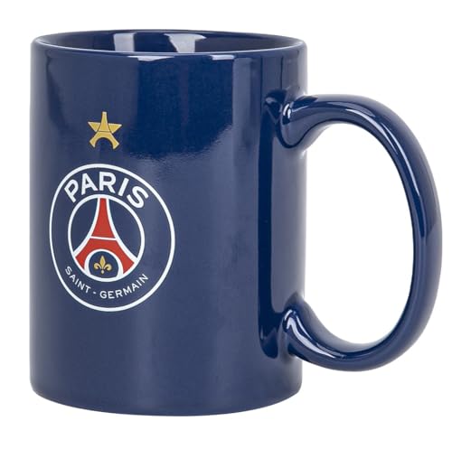 PSG Mug Logo 3D en Boîte Individuelle Céramique Multicolore 14,5 x 11,5 x 9 cm