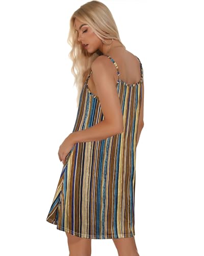 Image of JOELLYUS Womens Spaghetti Strap Dress Summer Dresses Beach Cover Ups Casual Sundresses with Pockets 2026