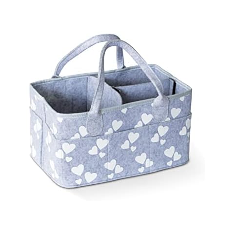 K-ONE Baby Nappy Caddy with 3 Compartments Cover