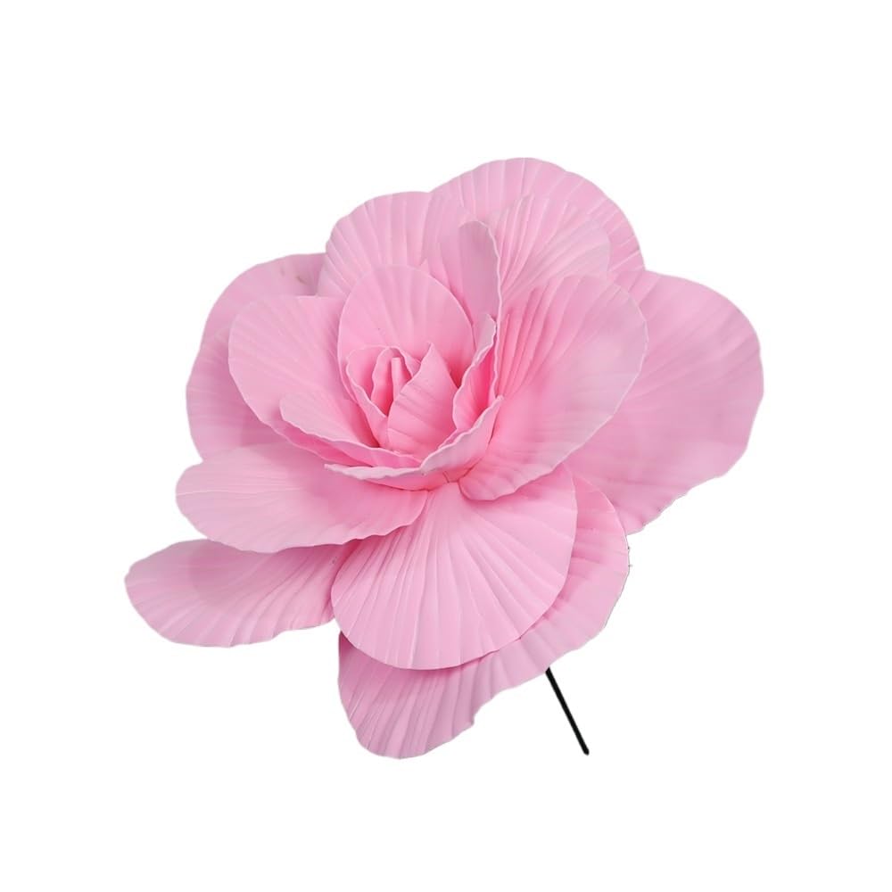 Fiore artificiale di rosa Disposizione di scene di matrimonio Decorazione del giardino di casa Grande fiore artificiale