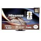Hisense 65" 65U8QTUK MiniLED QLED 165Hz Smart AI TV - Hi-View AI Engine PRO, 165Hz Game Mode Ultra, 4.1.2 Channel, Dolby Atmos, Quantum Dot Colour, Anti-Reflection PRO with Freely, YouTube, Netflix