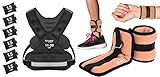 Aduro Sport Adjustable Weighted Vest Workout Equipment, 11-20lbs Body Weight Vest for Men, Women,...
