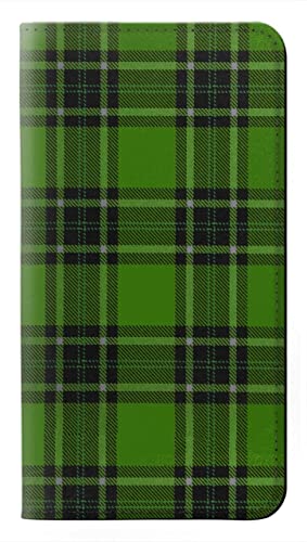 Housse cuir pour Samsung Galaxy A57 protection flip verte
