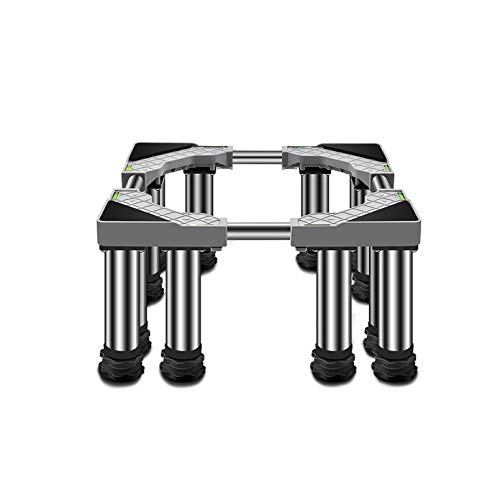 Pedestales ajustables para lavadora y nevera, telescópicos, altura 14-17 cm, ancho 36-55 cm, antioxidante, protección contra arañazos y abolladuras, capacidad de 400 kg, soporte duradero.