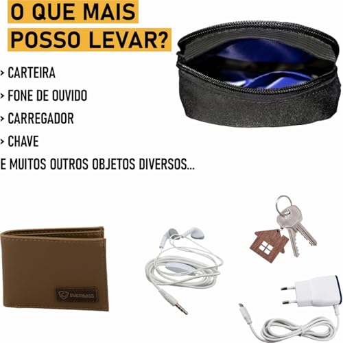 Shoulder Bag Bolsa Mini Pochete Viagem Passeio Treino Academia Celular Carteira Tiracolo Lateral