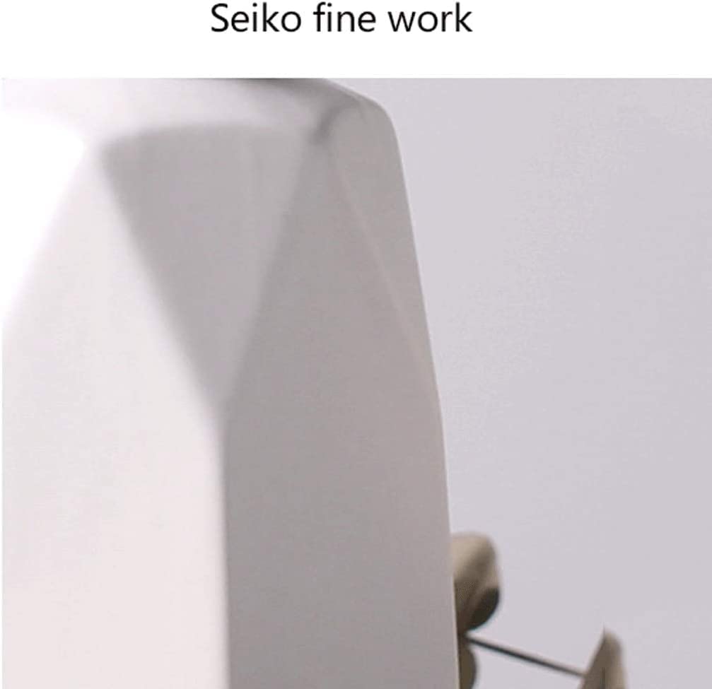 NZPOST Distributore di Sapone Ricaricabile da 11,8 Once, distributore di Sapone in Ceramica con Design a rombo, distributore di lozione Manuale Ricaricabile (Bianco)