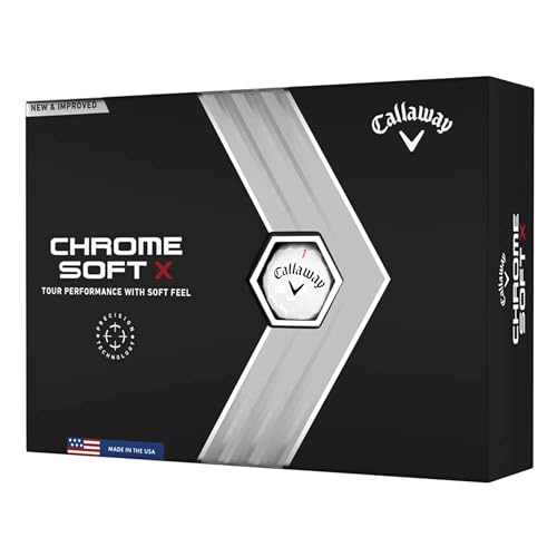 Callaway Chrome Soft X Personalized Golf Balls, 12 Pack