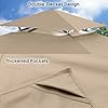MASTERCANOPY Grill Gazebo Replacement Canopy Top for Model L-GG001PST-F (Beige) - Image 4