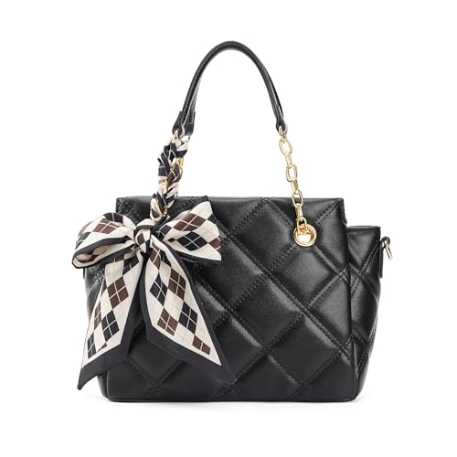 Bolso Satchel Acolchado para Mujer con Asa Superior Ajustable miniatura 1