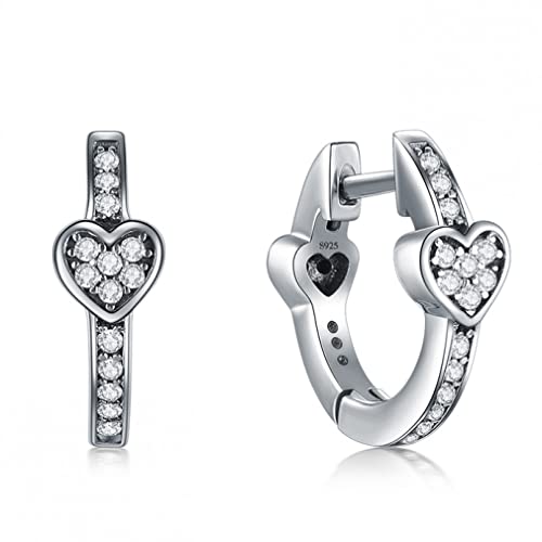 Boucles d'oreilles créoles cristal femme LAMGUL WaQiH bijoux cœurs