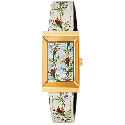 Gucci G-Frame - YA147407 Floral/Gold One Size