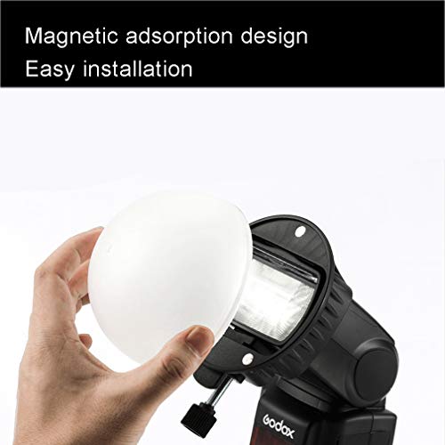 Mcoplus Magnetic Flash Diffuser Light Softbox Speedlite Adpater for Canon, Nikon,Sony, Godox or Other Flash