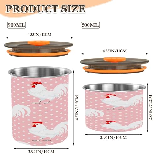 Envase hermético para café acero inoxidable 17 oz miniatura 3