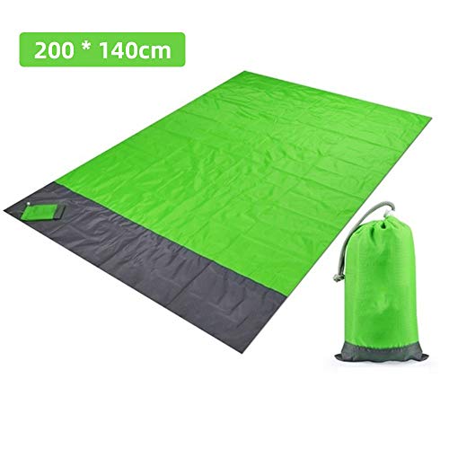 Manta de praia OYJJ livre de areia e impermeável de grandes dimensões (78,74 ”X 55,11”) com 4 estaca