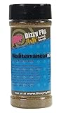 Dizzy Pig ish Fusion Mediterranean-ish Greek & Italian Seasoning (8oz Shaker) - Seasons 30+lbs of Food - Hand Made in the USA - MSG Free, Gluten Free