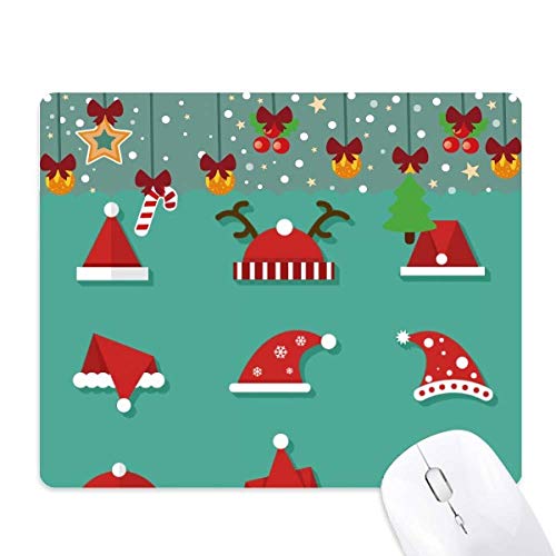 Tapis de souris de jeu Joyeux Noël coloré en caoutchouc pour bureau