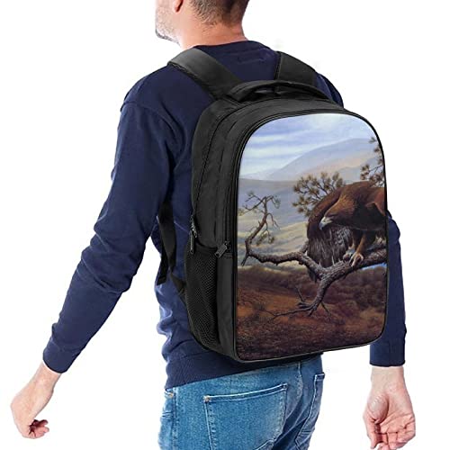 Sac à dos voyage Eagle grand compartiment 40cm avec imprimé 3D Cool