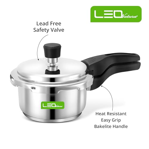 Image of 1.5 Litres Pressure Cooker | Outer Lid | Stainless Steel | Induction & Gas Stove Compatible | ISI Certified | 5 Years Manufacturer's Warranty