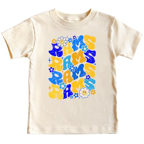 Rams School Spirit Shirt for Game Day Apparel for Adults and Kids