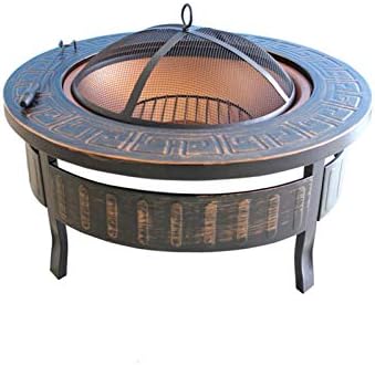 SMQHH Fire Pits,Outdoor Fire Tables,Charcoal Barbecues Fire Pit Bowl Barbecue Grill Charcoal Outdoor Camp Carbon Stove Heating Brazier Home Barbecue Table