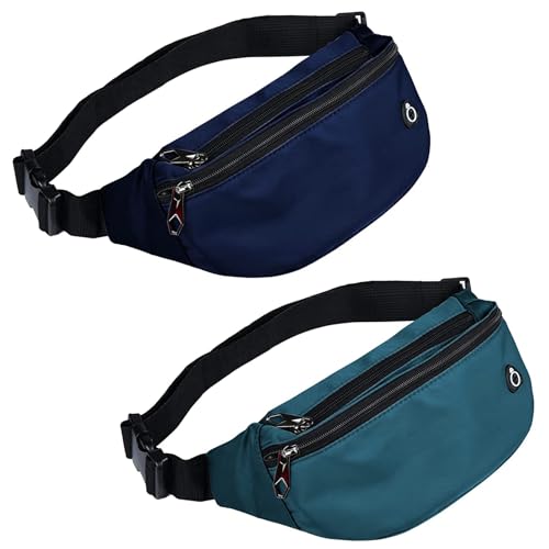 Image of Fanny Packs for Men and Women Water-Repellent Sports Waist Pack Bag | Belt Bag for Travel Hiking Running Walking Hands-free, Lightweight, Adjustable waist belt, Easy Carry Any Phone, Wallet
