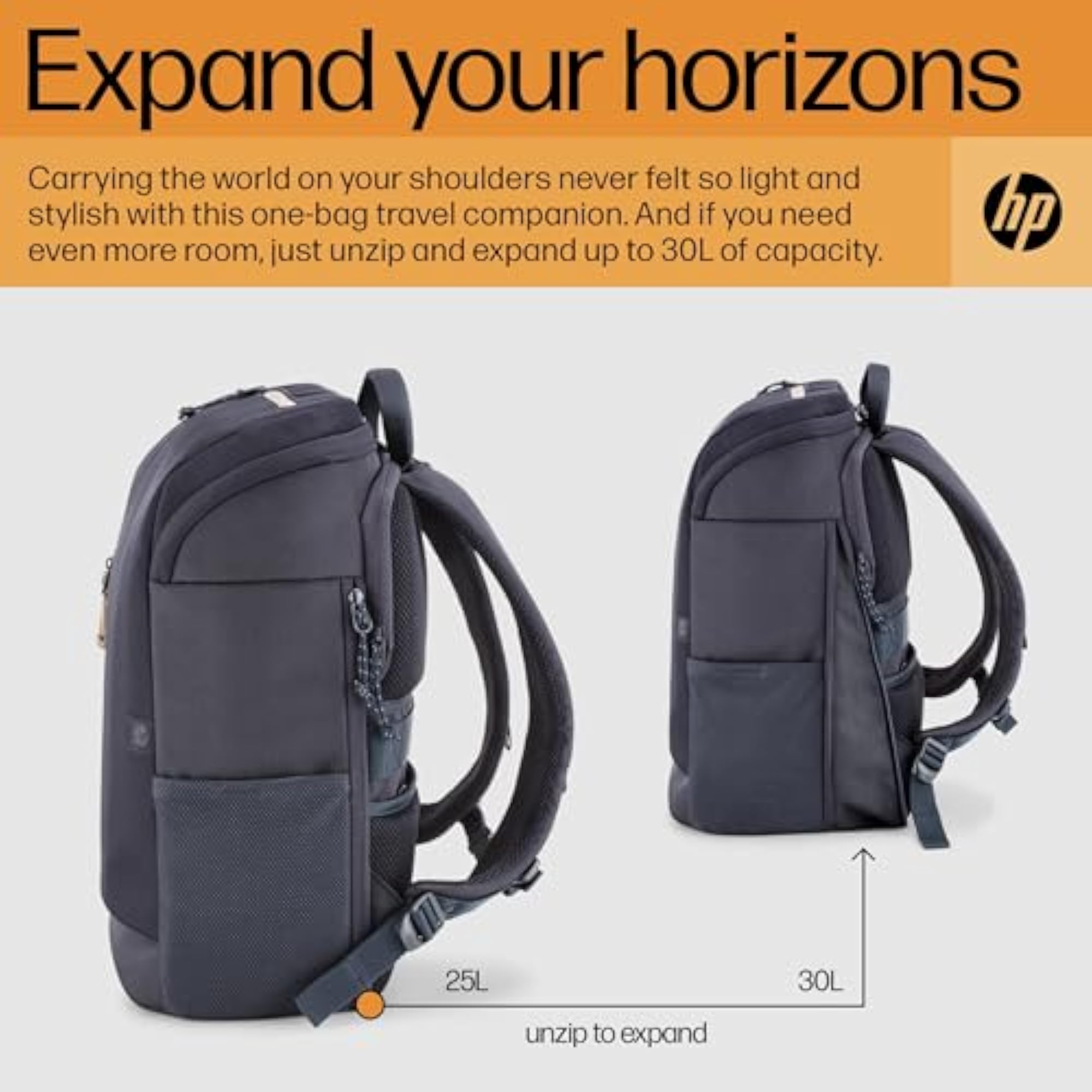 Travel Laptop Backpack, Lockable Zippers, RFID Pocket