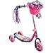 Huffy Disney Princess Girls Kids Toddler Preschool 3 Wheel Scooter with Basket