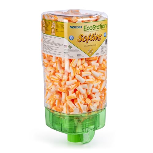 Moldex Softies® EcoStation® Uncorded Disposable Foam Earplug Dispenser 6701, NRR 33dB