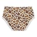 Joisal Cotton Toddlers Underwear Floral Giraffe Spots Brown White Panties Little Girl Fun Print Underpants Briefs 8-9 Years