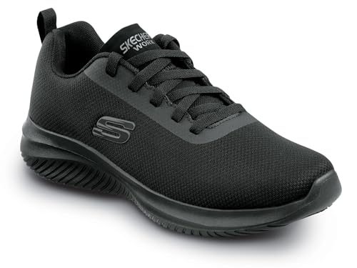 Skechers Skechers Work Ultra Flex 3.0, Benji, Men's, Black, Soft Toe, EH, MaxTrax, Slip Resistant, Low Athletic, Work Shoe (9.0 M)