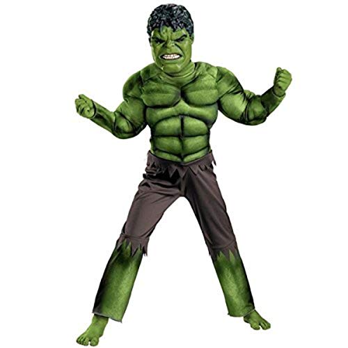 Image of Fancydresswale Green Superhero Costume + Plastic Mask