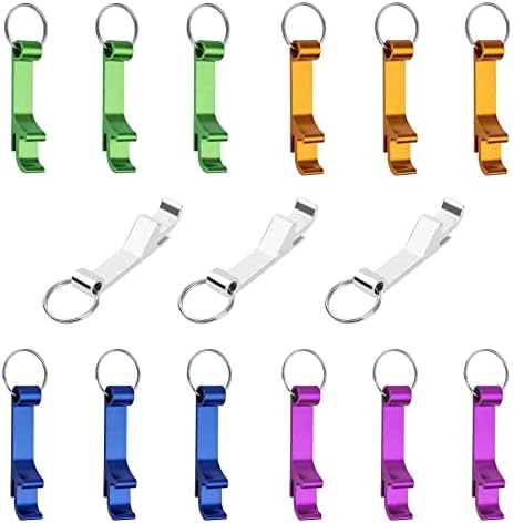 6-teiliges Set Bunter Flaschenöffner Als Schlüsselanhänger - Ideal Für Unterwegs