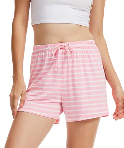 Image of GYS Women's Bamboo Viscose Cooling High Waisted Pajama Shorts