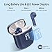 OYIB Wireless Earbuds, Bluetooth 5.3 Headphones with 4-Mics ENC Clear Call, Bluetooth Earbuds Touch Control 25Hour Stereo Sound with LED Power Display, Waterproof Earphones Sprot for Workout Deep Blue