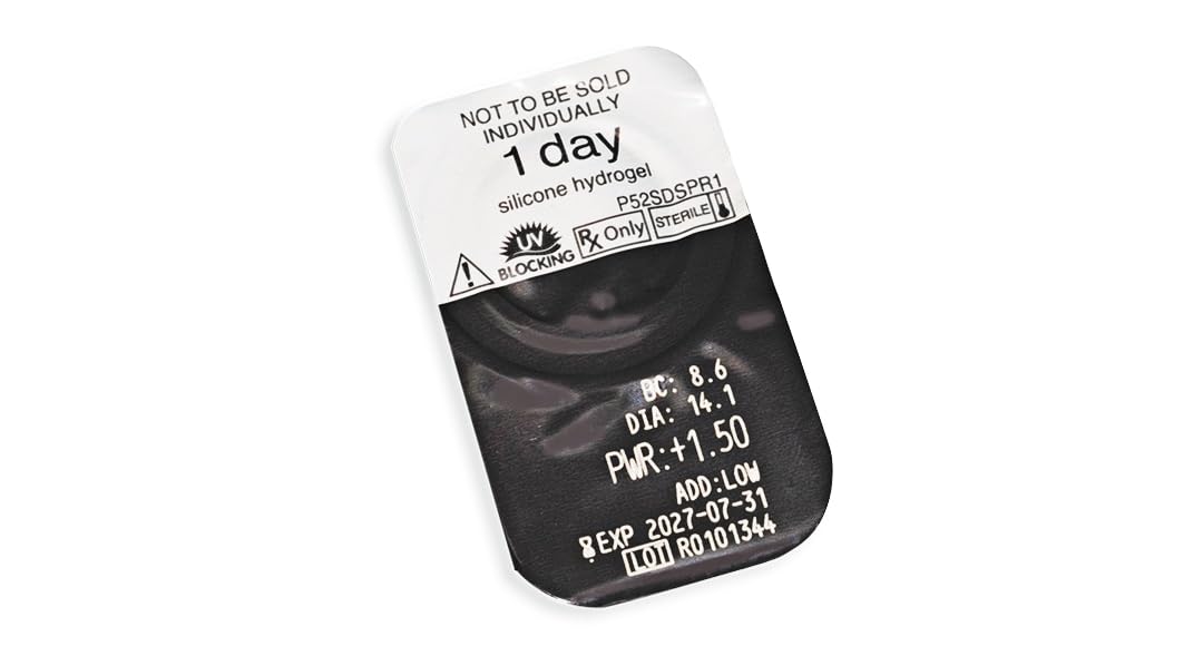 Clariti 1day multifocal Tageslinsen weich, 30 Stück/BC 8.6 mm/DIA 14.1 mm/ADD HIGH / -1 Dioptrien